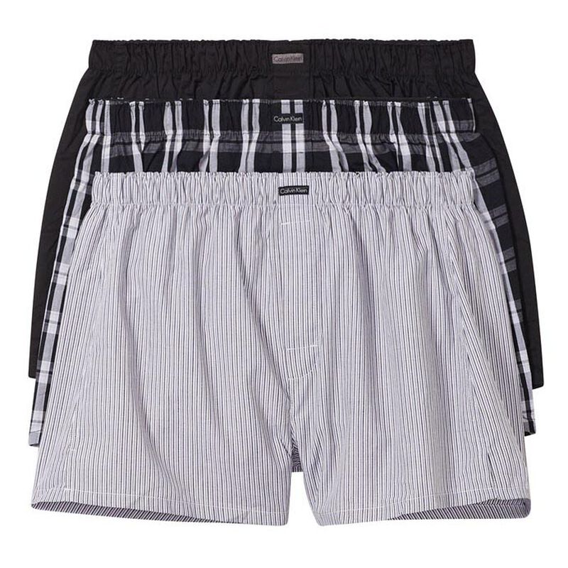 Calvin Klein Cotton Classics Woven Boxers - 3 Pack image number 0